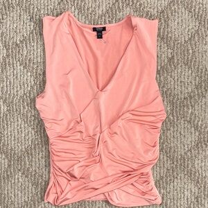 Express Coral Sleeveless Blouse